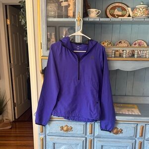 adidas Purple Climalite Half-Zip Jacket